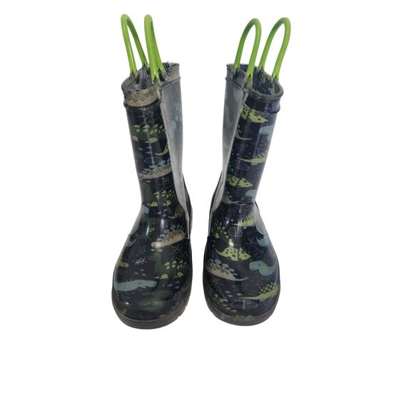 Little Kid Rain Boots Waterproof Light Up Kids Rain Boots Size 12 - Picture 5 of 7